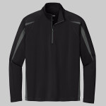 Sport Wick ® Stretch 1/4 Zip Colorblock Pullover